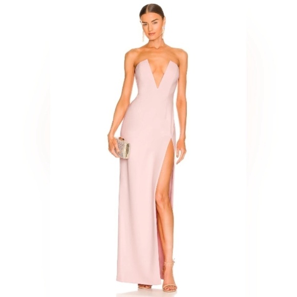 NWOT Katie May x REVOLVE Infatuation Gown in Blush - Picture 1 of 8
